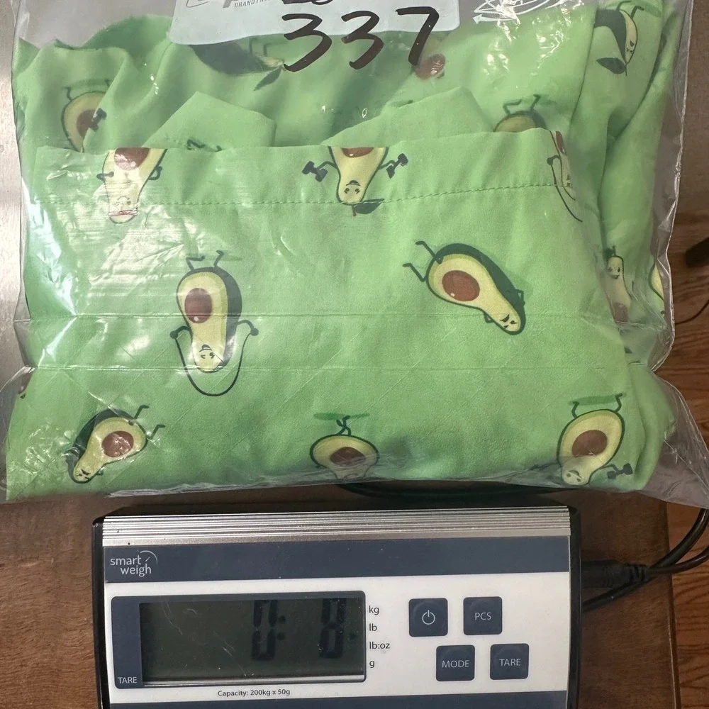Mosmann Avocado Print Swim Trunks Athletic Gym Shorts‎ Pockets Men's Large